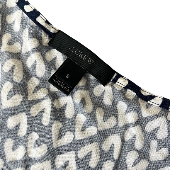 J Crew Navy and White Patterned Maxi Tunic Style Lightweight Swim Coverup Sz S - Picture 3 of 5